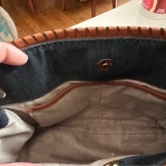 Michael Kors, denim and leather purse - Picture 2 of 7